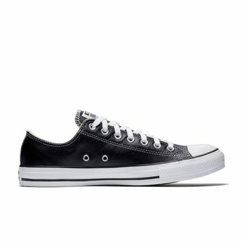 1473318462.jpg Converse All Star Basic Leather Low Black - Image 1