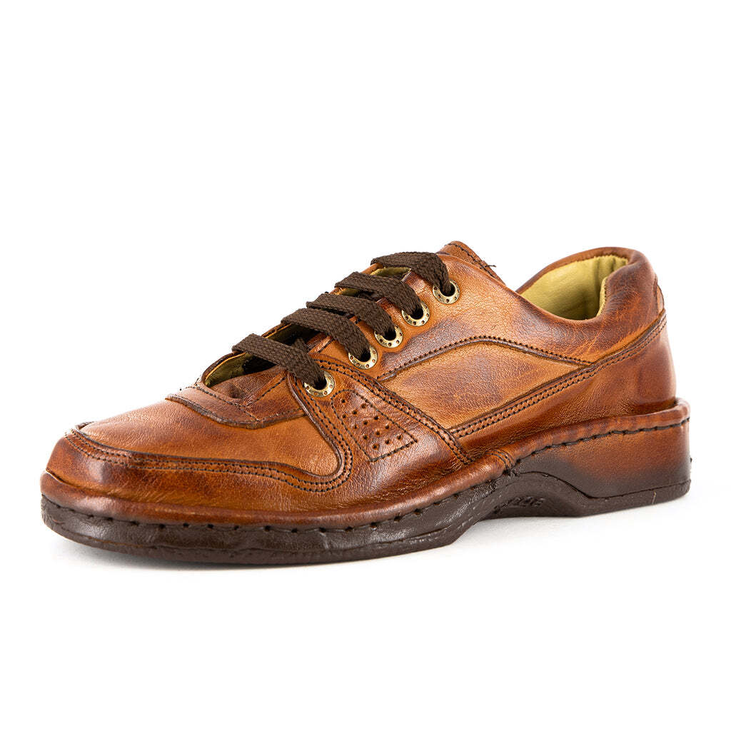 3732412135.jpg Melisizwa : Terracotta Buffalo Leather Shoes - Image 1