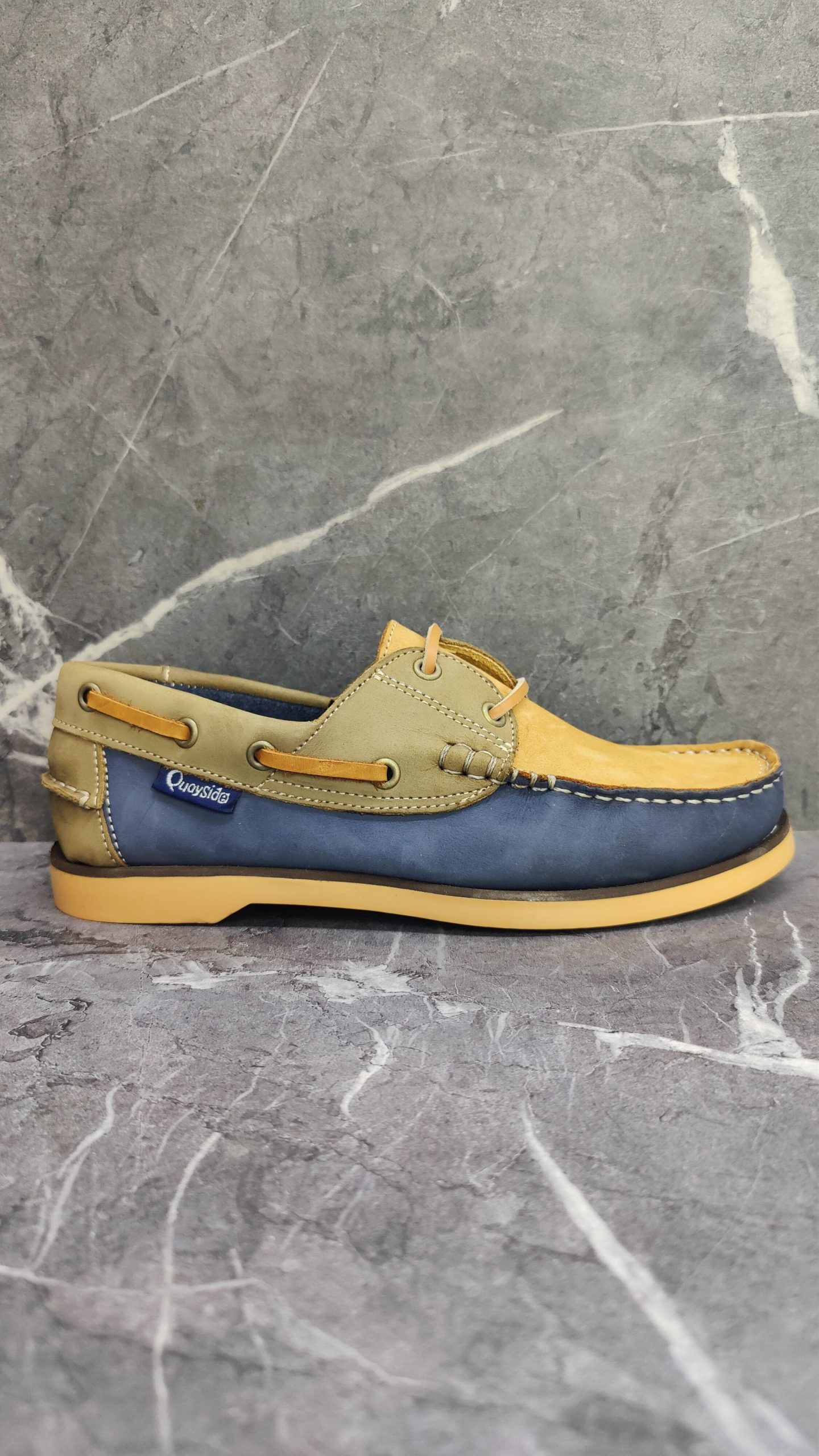 4746570080.jpg Quayside 71082 Navy / Wheat / Olive - Image 1