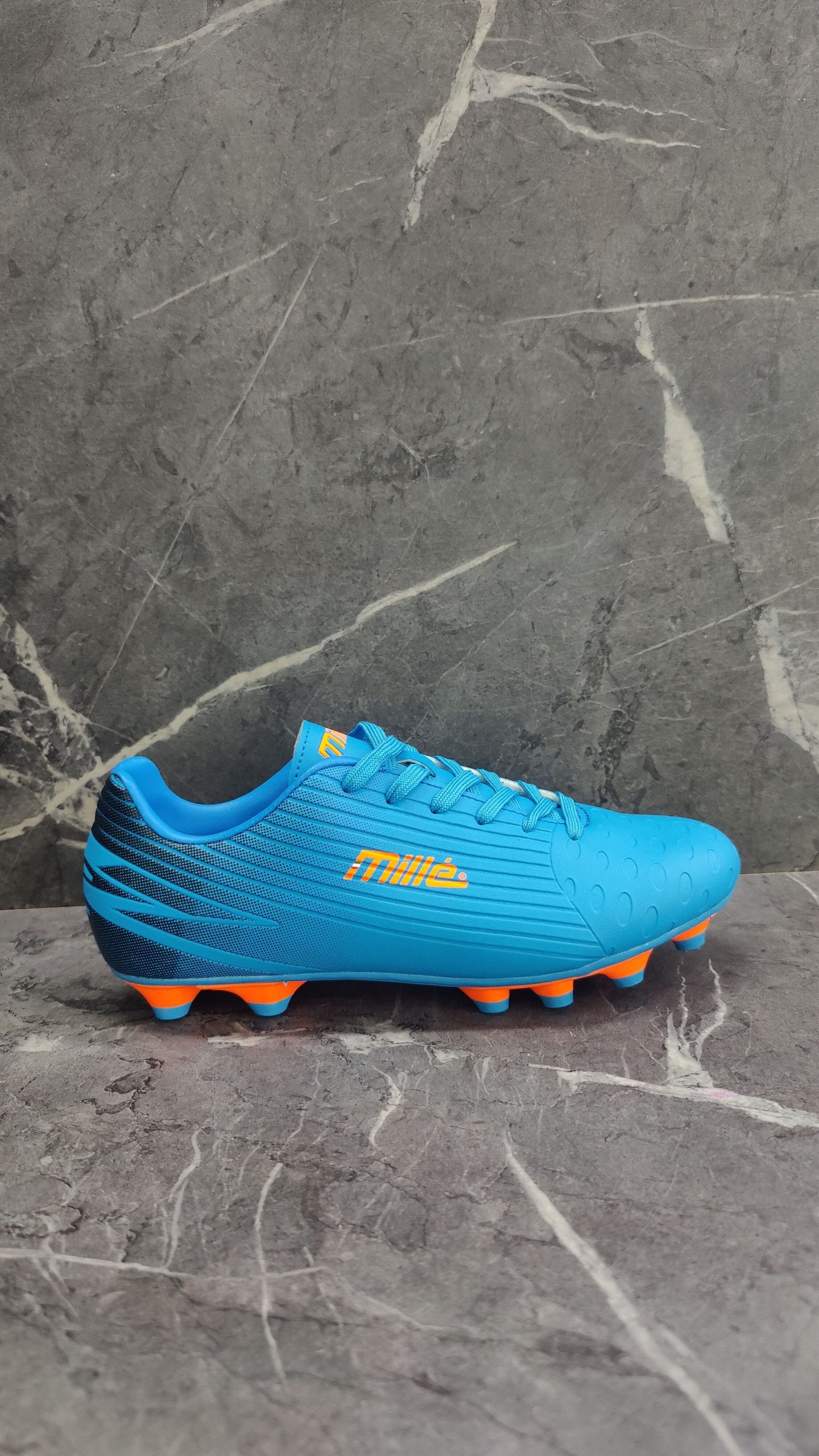 4856635048.jpg Mille Orlando Youths Teal / Orange Soccer Boot - Image 1