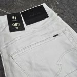 Stephan SJ055 White Waxed Jeans