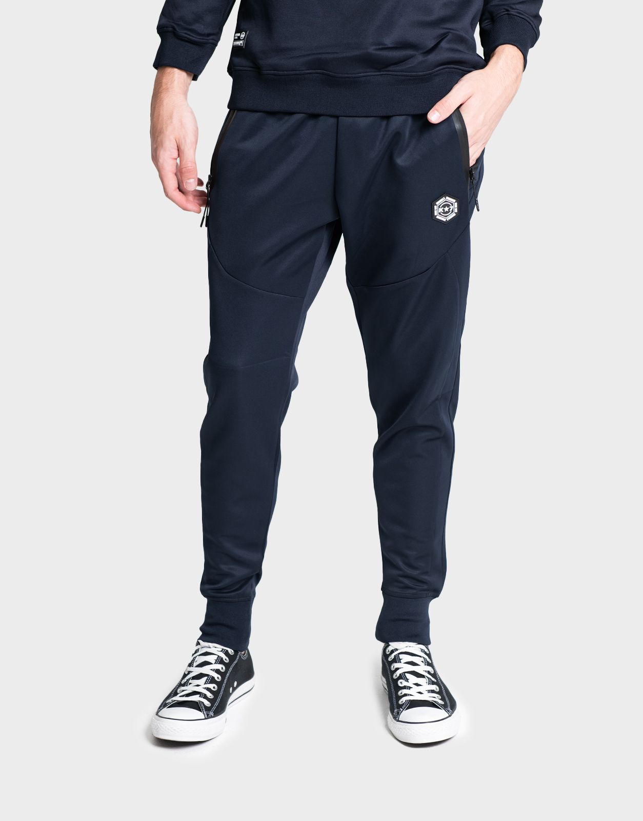 4925461487.jpg Klevas Sprinter Navy Trackpants - Image 1