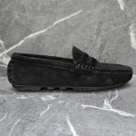 Modway Drivers Black Suede
