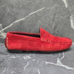 Modway Drivers Red Suede