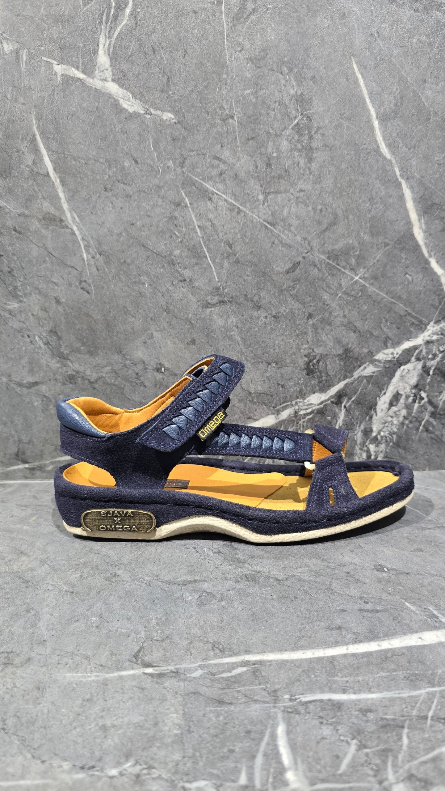 5193440989.jpg Sjava x Omega Collaboration Navy Suede - Image 1