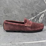 Modway Drivers Maroon Suede
