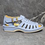 Kgosi - Jeans Grey Soft Saddle Leather Sandal